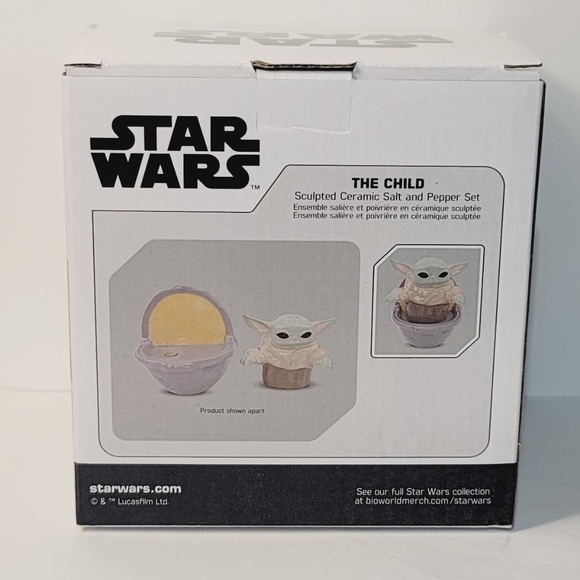 COPY - Star Wars, The Mandalorian, The Child Sculpted Ceramic Salt & Pepper Set… - Picture 2 of 6